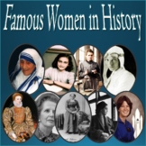 Famous Important Women in History - Informational Editable