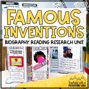 Preview of Famous Inventors | Biography Reading and Research Unit