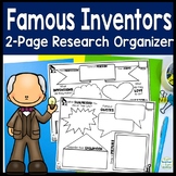 Famous Inventors Graphic Organizer | Famous Inventor Resea