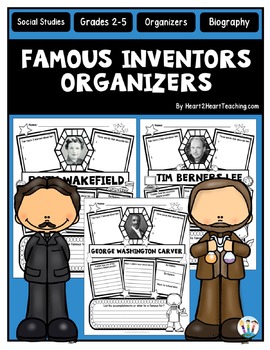 Preview of Famous Inventors Graphic Organizers for Research Reports {Pack of 20}