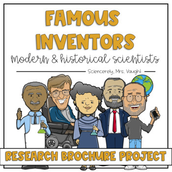Preview of Famous Inventors List / Research Project / Brochure Activity
