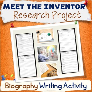Preview of Famous Inventors Research Project Based Learning Creative Writing Fun Activity