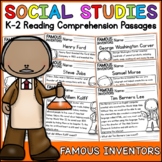 Famous Inventors Social Studies Reading Comprehension Pass