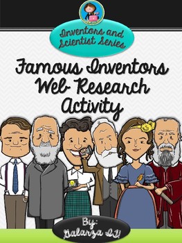 Preview of Famous Inventors Web Research Activity