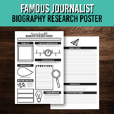 Famous Journalist Biography Research Poster Project