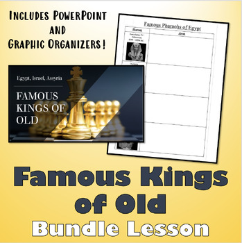 Preview of Famous Kings of Old (Egypt, Assyria, Israel) Bundle Lesson