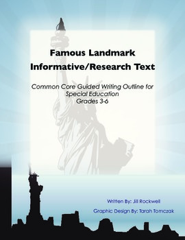 Preview of Famous Landmark Informative/Research Text for Special Education