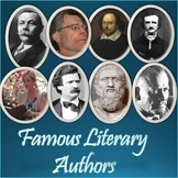 Famous Literary Authors Informational Slideshow for Google Slides