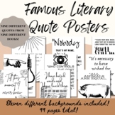 Famous Literary Quote Posters