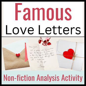 Preview of Famous Love Letters: A Close Reading & Creative Lesson for Valentine's Day