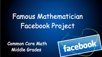 Preview of Famous Mathematician Facebook Project