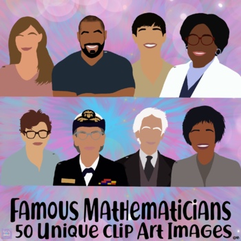 Preview of Famous Mathematicians Clip Art Set