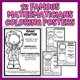 Famous Mathematicians Coloring Posters | Math Classroom Fun!