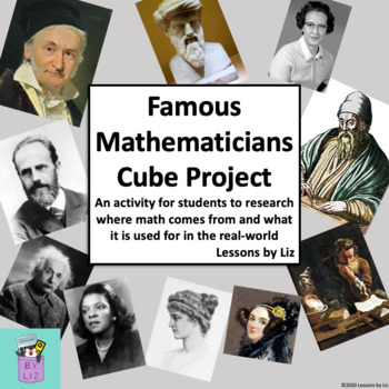 Preview of Famous Mathematicians Cube Project