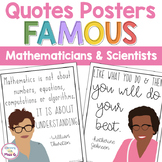 Famous Mathematicians and Scientists Quote Posters | Class