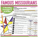 Famous Missourians Reading Passages and Activities for Mis