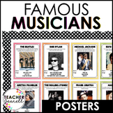 Famous Musicians Bulletin Board and Posters - Famous Singe