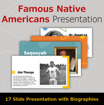 Preview of Famous Native Americans Biography Presentation - Native American Heritage 
