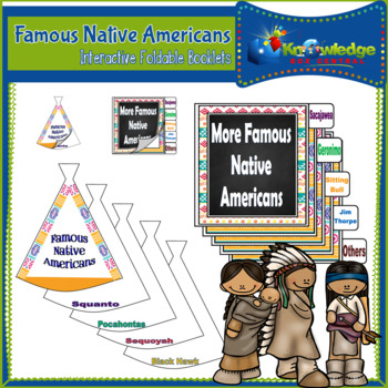 Preview of Famous Native Americans - Interactive Foldable Booklet - EBOOK