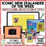 Famous New Zealander of the Week Shared Reading and Discus