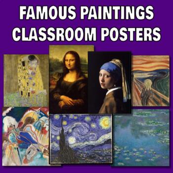 Famous Painting Posters | Classroom Decor by ART FOR ART'S SAKE | TPT