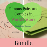 Famous Pairs and Couples in World History Matching Game