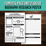 Famous Paleontologist Biography Research Poster Project