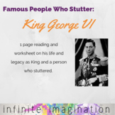 King George VI: Famous People Who Stutter {Fluency Reading