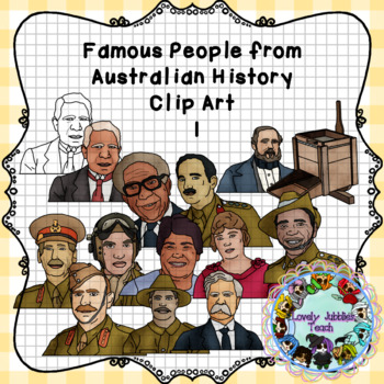 Preview of Famous People from Australian History clip art