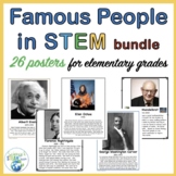 Famous People in the Area of STEM Posters for Elementary G