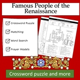 Famous People of the Renaissance Crossword Puzzle and More