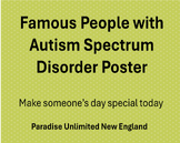 Famous People with Autism Poster