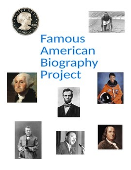 Preview of Famous Person Biography Project