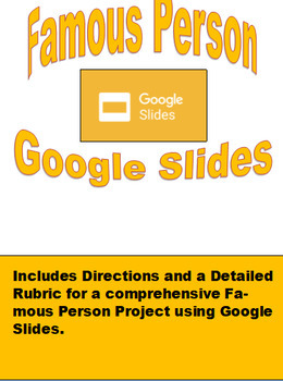 Preview of Famous Person Google Slides Project