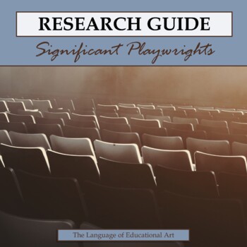 Preview of Famous Playwrights Research Paper Project — Secondary Theater ELA — CCSS Rubric