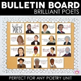 Famous Poets Bulletin Board Set | Posters | Poetry
