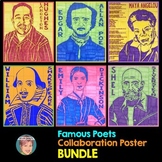 Famous Poets Collaboration Poster BUNDLE | Great for Natio