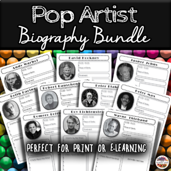 Preview of Pop Artists Biography Bundle