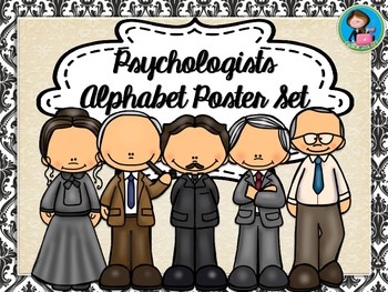 Preview of Famous Psychologists Alphabet Poster Set