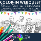 BUNDLE Famous Psychologists Color-In Webquest Psychology W
