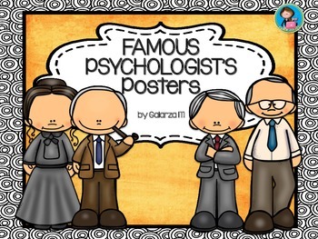 Preview of Famous Psychologists Poster set 1