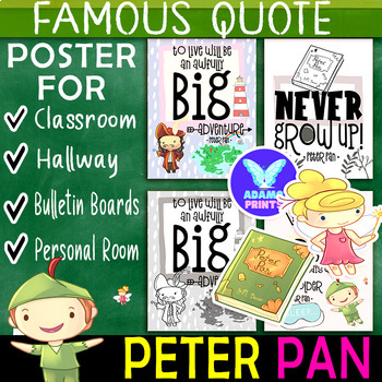 peter pan quote poster