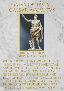 Preview of Famous Romans - Augustus