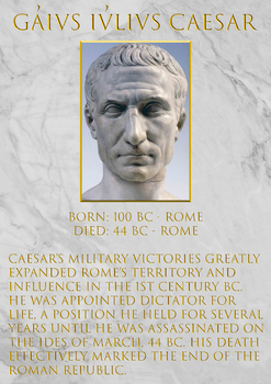 Preview of Famous Romans - Julius Caesar