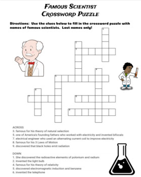 letter for a research scientist crossword