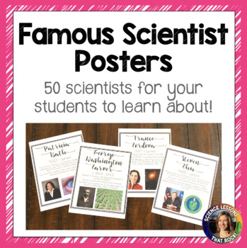 Preview of Famous Scientist Posters