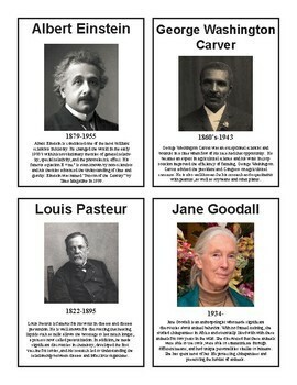 Famous Scientist Posters by Dr Dave's Science | Teachers Pay Teachers