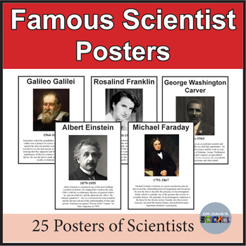 Preview of Famous Scientist Posters