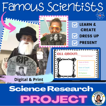 Preview of Famous Scientist Research & Dress Up Science Project - Fun and Creative!