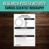 Famous Scientist Research Project | Printable Poster Template